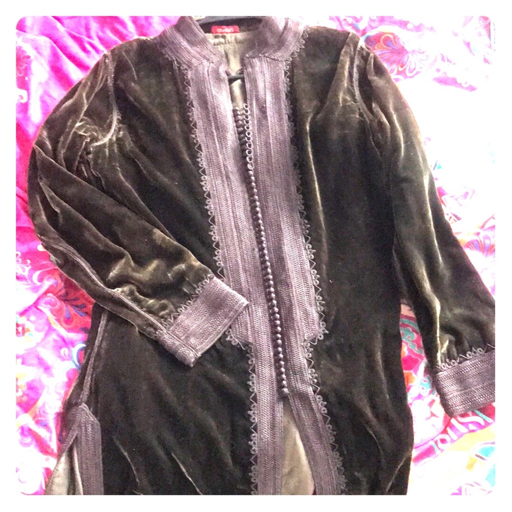 Beldi long velvety jacket
